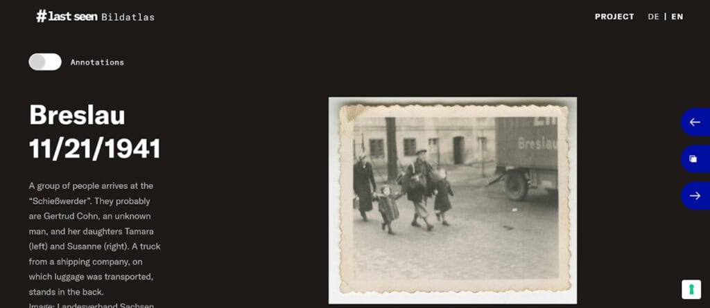 Gertrud, susanne and tamara cohn, breslau, november 1941.