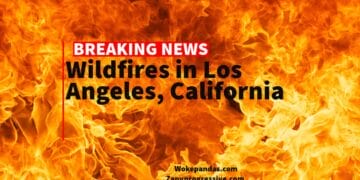 California fires graphic