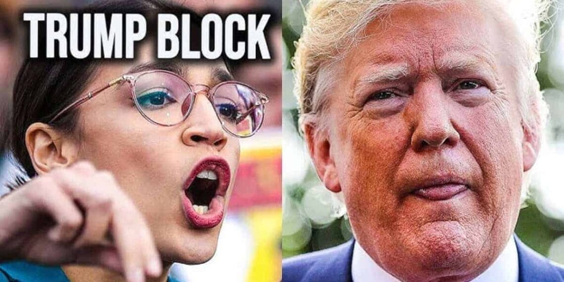 Aoc and donald trump