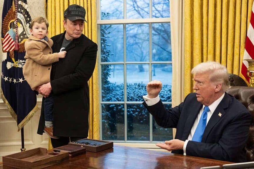 President trump and elon musk joint press conference at the white house