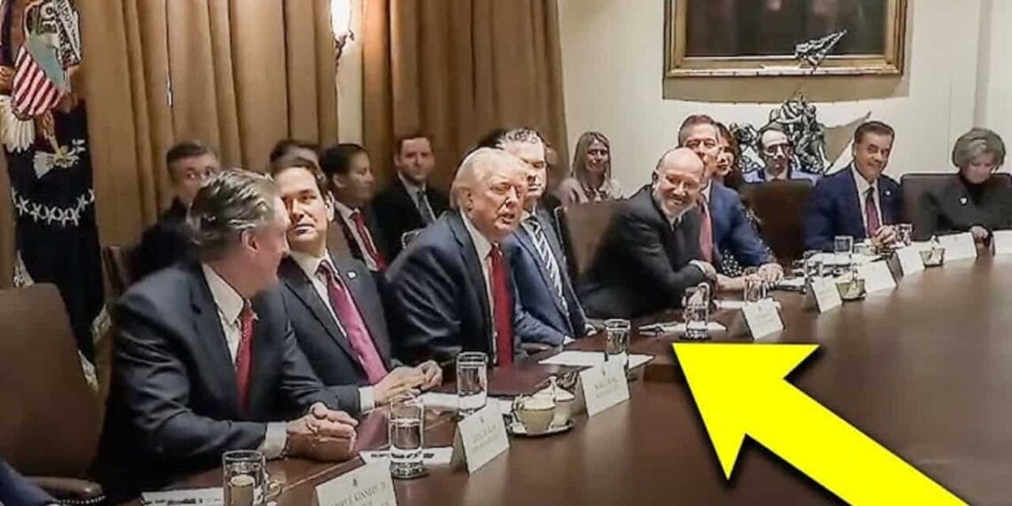 First cabinet meeting of the trump administration.