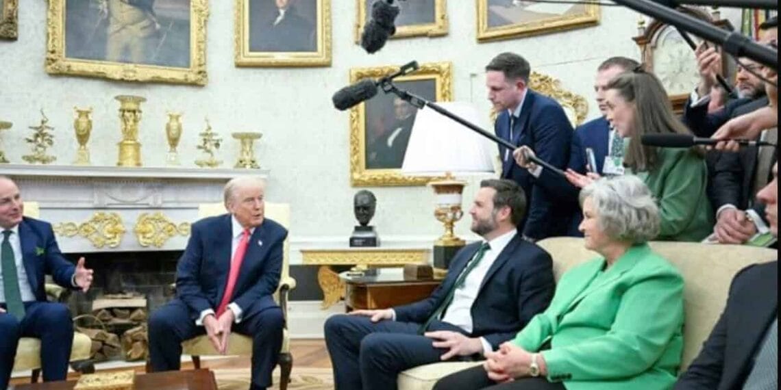 The oval office covered in gold