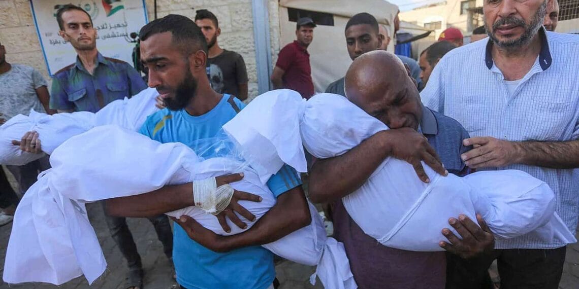 Man mourns family members killed in israel bombing