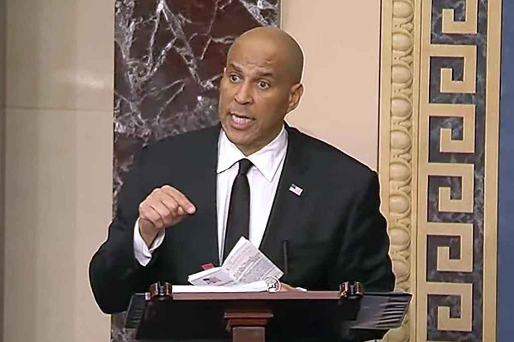 Cory booker’s senate speech cory booker giving a 25-hour senate speech