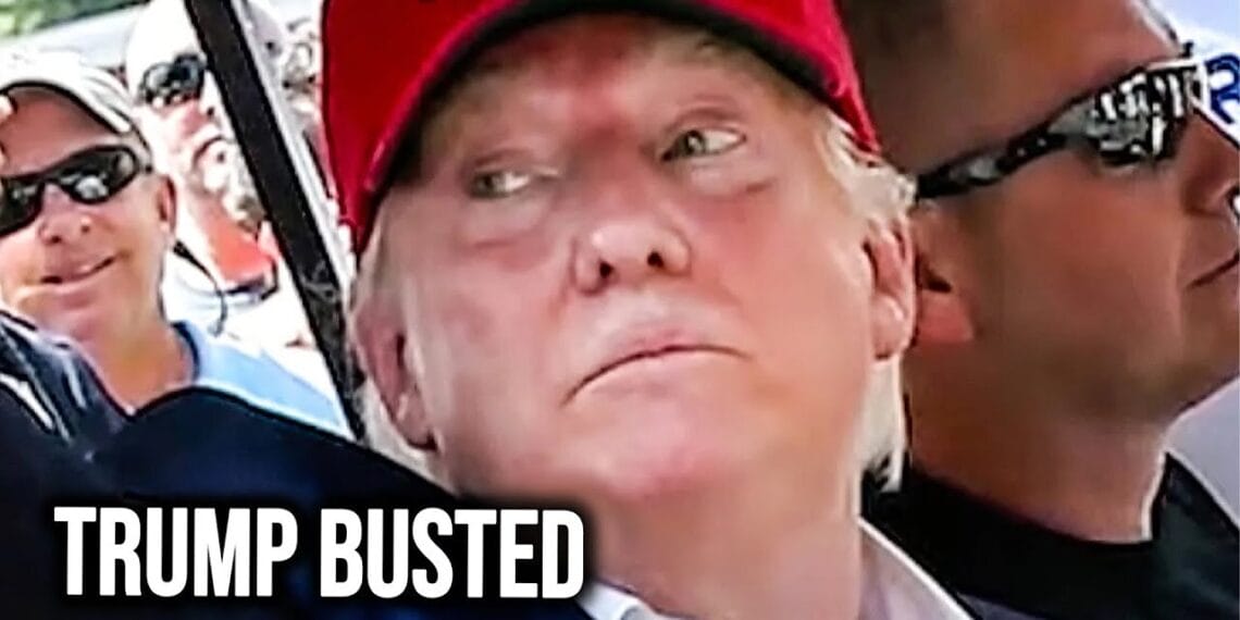Donald trump in a golf cart