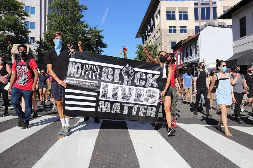 George floyd protest in washington, dc.