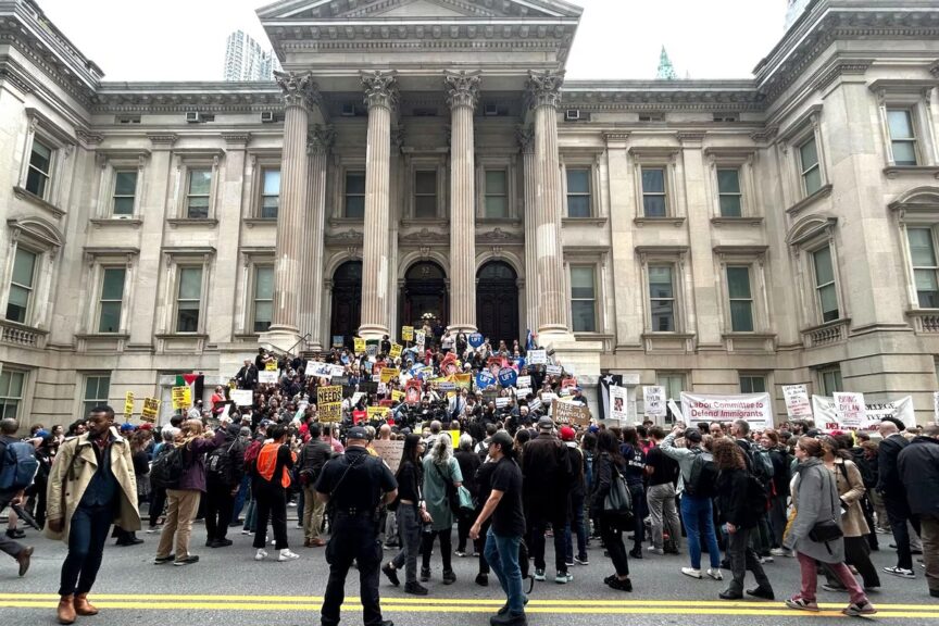 Rally for bronx student detained by ice