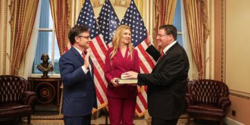Rep. Randy fine sworn in by mike johnson