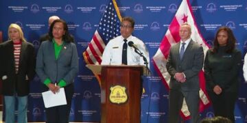 Police press conference after shooting in front of the jewish museum in dc.