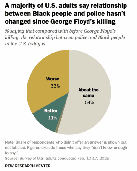 Pew research study lives of black americans pie chart