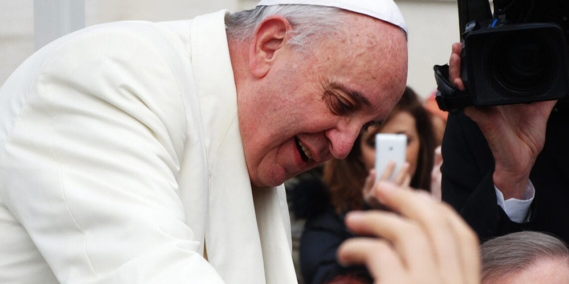 Pope francis meme of trump as pope