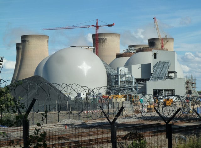 Drax biomass company power infrastructure.
