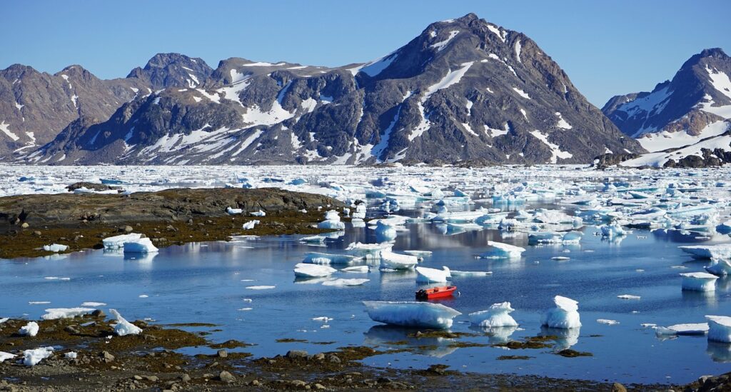 Fjord in greenland