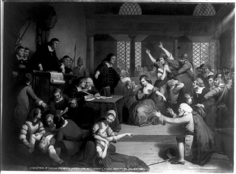 Grievance the painting ‘trial of george jacobs of salem for witchcraft’ in 1692