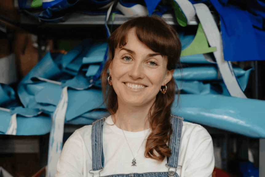 Siofra caherty in her design shop