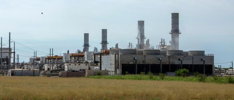 Gas-powered power plant